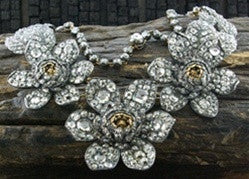 Lorraine Schwartz/Fred Leighton Important Antique Georgian Diamond Flower Necklace 18K and Silver