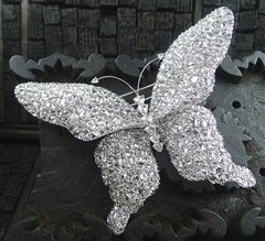 Lorraine Schwartz Large Diamond Butterfly Brooch in 18K White Gold