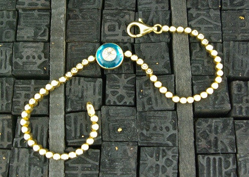 Lorraine Schwartz Diamond Evil Eye Bracelet 18K Gold Buy Shop Celebs Hard to Find As Seen in Bergdorfs Kim Kardashian Engagement RIng CHURCHILL in FAIRWAY