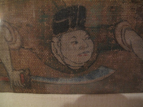 Rare Antique 18th Century Chinese Painting on Linen