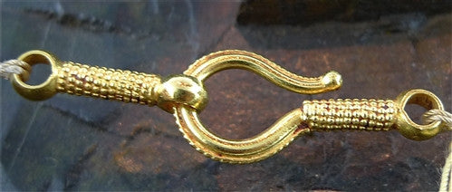 Estate Majarani Style 22K Yellow Gold, Emerald and Diamond Necklace