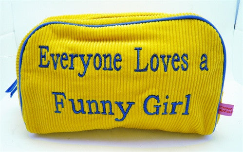 St. Tropez Lrg. Cosmetic Bag "Everyone Loves a Funny Girl"