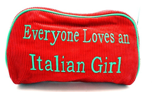 St. Tropez Lrg. Cosmetic Bag "Everyone Loves an Italian Girl"