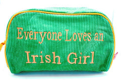 St. Tropez Lrg. Cosmetic Bag "Everyone Loves an Irish Girl"