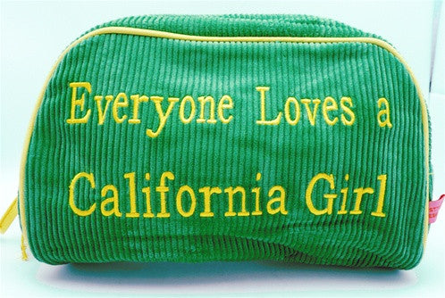 St. Tropez Lrg. Cosmetic Bag "Everyone Loves a California Girl"