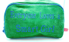 St. Tropez Lrg. Cosmetic Bag "Everyone Loves a Smart Girl"