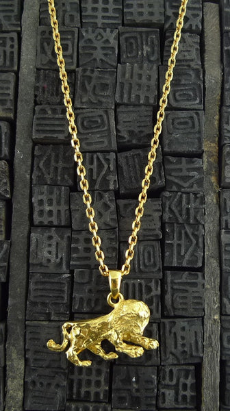 Robert Goossens Gold-Plate 18 Leo Zodiac Necklace BUY SHOP ONLINE