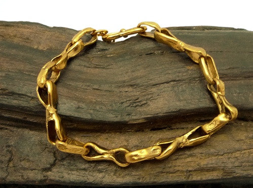 Robert Goossens Gold Plated Link Bracelet