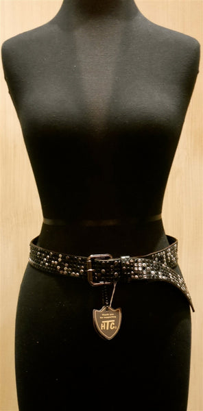 HTC Deluxe Black Nailhead Studded Belt