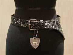HTC Deluxe Black Nailhead Studded Belt