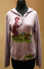 Curious George Zip-Up Hoodie Cashmere Sweater