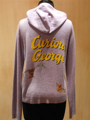 Curious George Zip-Up Hoodie Cashmere Sweater