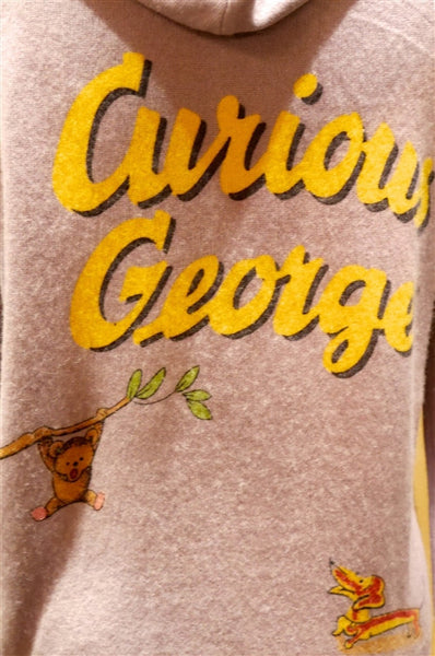 Curious George Zip-Up Hoodie Cashmere Sweater