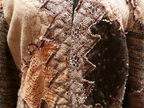 Pazuki Portcullis Multicolor Brown Sweater Jacket