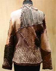 Pazuki Portcullis Multicolor Brown Sweater Jacket