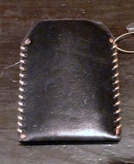 David Winter Black Leather Cell Phone Case with Sterling Silver Cross