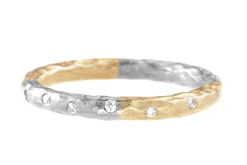 Pamela Froman 18k Harlequin Diamond Sparkle Ring