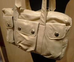 Not Rational Small Cream Shoulder Tote