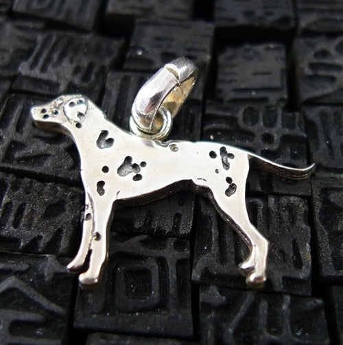 Fine Arf Sterling Silver Dog Charm -Dalmation