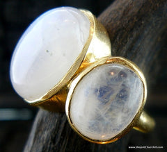 Alexa Garner Sidaris Faceted  Moonstone Ring