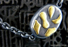 Yossi Harari Libra Wrap Oxidized Gilver 24K Gold Necklace