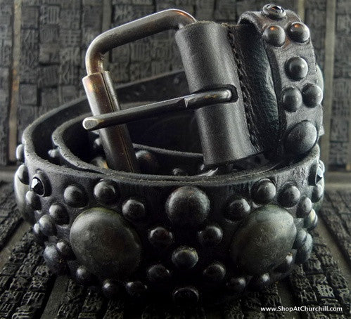 HTC-Hollywood Trading Company Blackened Studded Belt