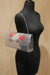 Nini Ong Clear Flower Shoulder Handbag