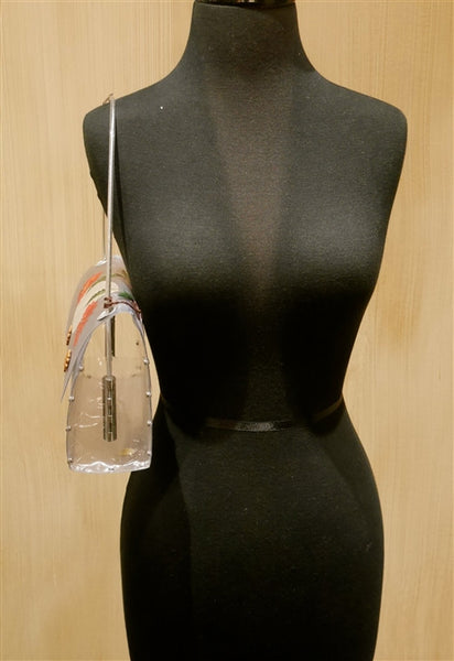 Nini Ong Clear Flower Shoulder Handbag