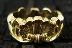 Catherine Michiels La Celia 14K Yellow Gold Plume Crown Ring