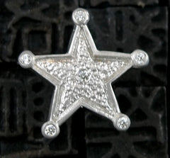 Julez Bryant 14K White Gold Diamond Star Earrings