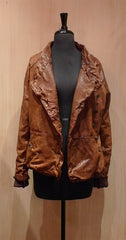 Giorgio Brato Saddle Rust Leather Jacket
