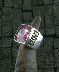 Marisa Perry Marrakesh Crowning Ring with Amethyst in Sterling Silver
