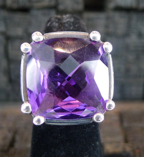 Marissa Perry Amethyst Ring in Sterling Silver