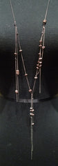 Wendy Nichol Blackened Constellation Silver, Brass and Copper Fringe Necklace