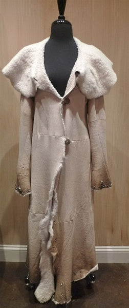 Nigel Preston Cosmic Shearling Cream Coat