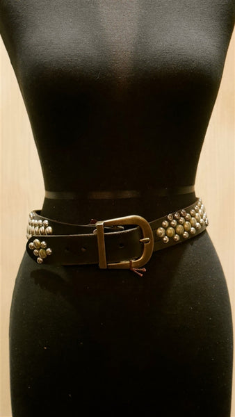 Shape leather belt