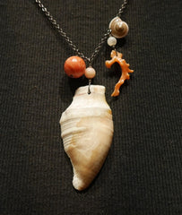 Space Mermaid Seashell Necklace