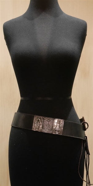 Kimme Winter Leather Tie Belt