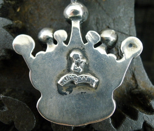 King Baby Sterling Silver Crown Pendant Necklace