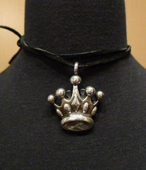 King Baby Sterling Silver Crown Pendant Necklace