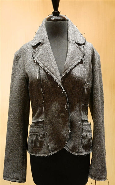 June Tweed Jacket with Frayed Edges