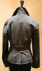 June Tweed Jacket with Frayed Edges