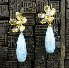 Mark Walsh Leslie Chin Turquoise Drop Earrings