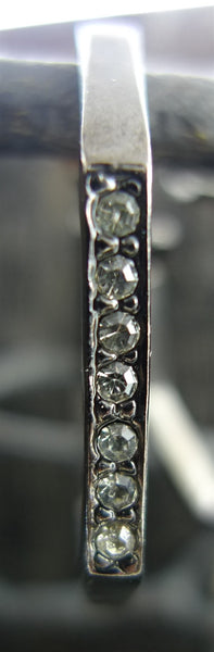 Paige Novick Octagonal Hoop Earrings with Crystals