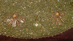 Kim Seybert Crystal Jewel Embellished Beaded Gold Place Mat
