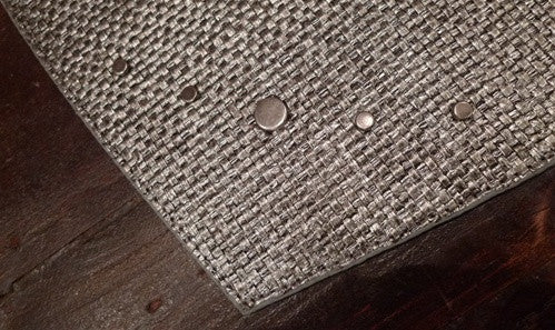 Kim Seybert Silvery Grey Studded Place Mat