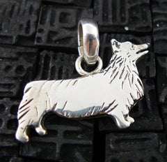 Fine Arf Sterling Silver Dog Charm -Welsh Corgi