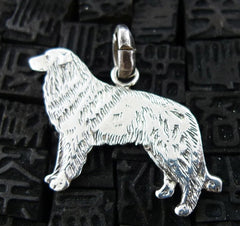 Fine Arf Sterling Silver Dog Charm - Golden Retriever