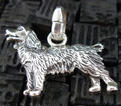 Fine Arf Sterling Silver Dog Charm - Portuguese Water Dog/Spaniel