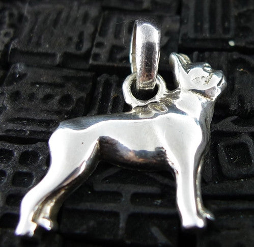 Fine Arf Sterling Silver Dog Charm -Pug